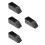 4Pièces Shoe Plastic Compact Réutilisable Stable Antidérapant Noir 4