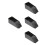 4Pièces Shoe Plastic Compact Réutilisable Stable Antidérapant Noir 5