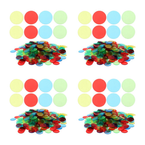 1600Pièces Jetons Colorés Usage Scolaire Et Animations