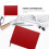 1Pièces Livre De Comptabilité Simple Rouge Similicuir Compact 6