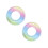 2St Opblaasbare Zwembanden Met Regenbooggradient En Glitters Multi 8