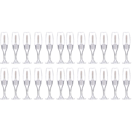 24St Kleine Lippenbalsemflessen Draagbaar Plastic Transparent 1