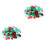 2St Assortiment Van 400 Plastic Chips Voor Kaarten 3