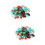 2St Assortiment Van 400 Plastic Chips Voor Kaarten 7