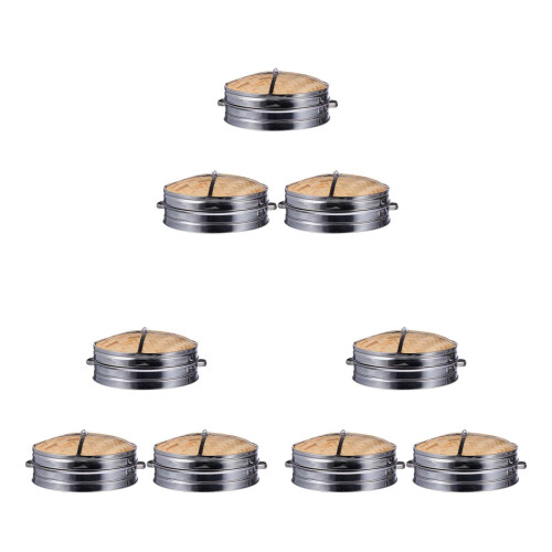3Ensembles Cuiseur En Acier Pour Dumplings Buns 2