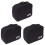 3Pièces Étui Rangement Électronique Noir Antiscratch Pochette Voyage 2