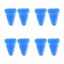 8St Lichtgewicht Blauwe fork Houder Met Silicone Voor