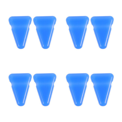 8St Lichtgewicht Blauwe fork Houder Met Silicone Voor