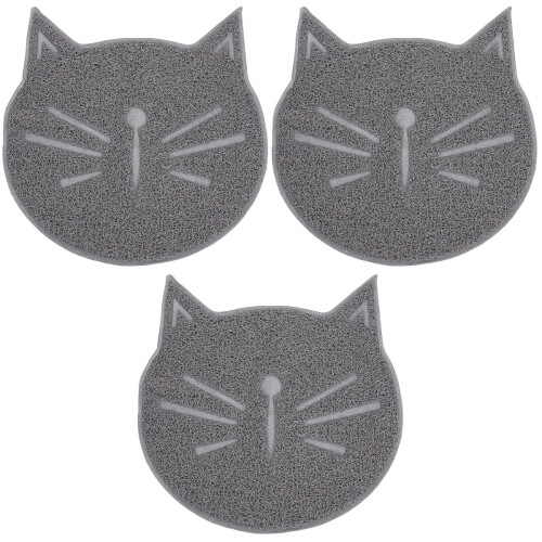 3Pièces Visage Chat Résistant Usure Anti Urine 2