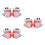 3Paren Ademende Half Finger Handschoenen Antislip Fietsen 1