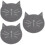 3Pièces Visage Chat Résistant Usure Anti Urine 7