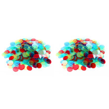2St Assortiment Van 400 Plastic Chips Voor Kaarten