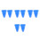 8St Lichtgewicht Blauwe fork Houder Met Silicone Voor 7