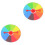 2Pièces Roue De Jeu Suspendue Multi Couleurs Pour Fêtes Et Écoles 3