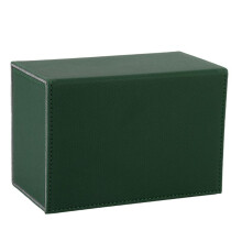 Card Deck Box, Premium Card Box with Flip Dice Tray , Card Deck Case Storage Box for Sports Playing Game Cards Green
