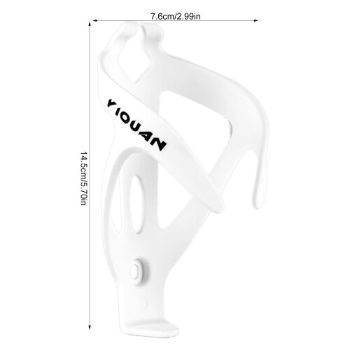 (White) Cycling Bottle Holder - Universal & Non-Slip 1