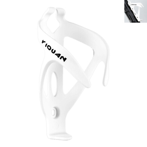 (White) Cycling Bottle Holder - Universal & Non-Slip 2