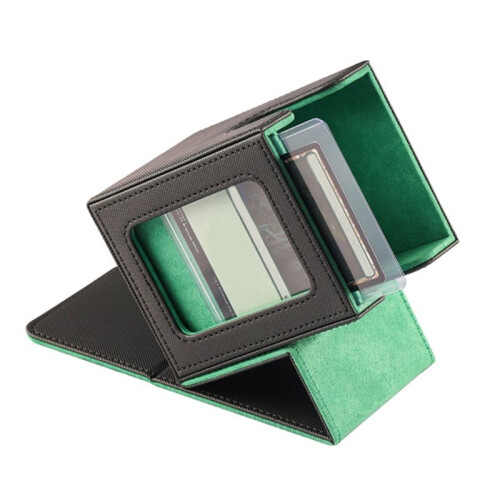 Card Storage Box for Trading Cards ,Card Deck Box with Display Window Card Deck Case Card Deck Box Red 2