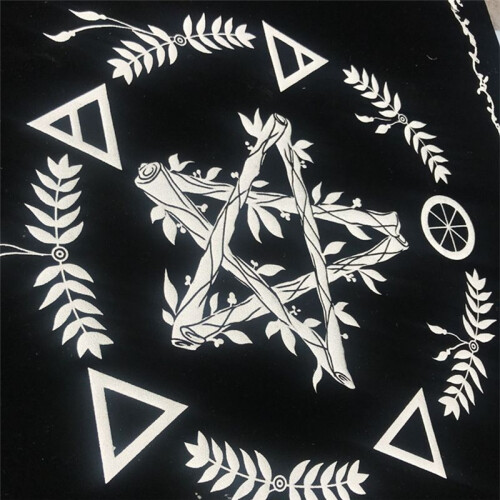 Type A Tarot Tablecloth Velvet Mat Five-Pointed Star Tablecloth Beautiful Pattern Tablecloth 1