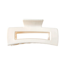 (Naked Feel Beige Square) Strong Grip Silicone Shark Hair Clip for Women