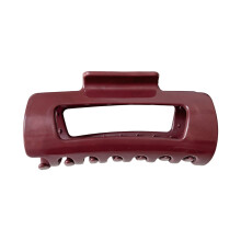 (Naked Feel Red Curve) Strong Grip Silicone Shark Hair Clip for Women
