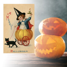 Vintage Halloween Postcard - Exquisite Gift