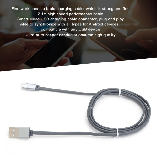 Micro Usb Cable With Reversible Design, Plug And Play Functionality For Immediate Use, Braided Cables Providing Higher Conductivity And Superior 2