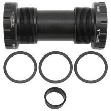 Compatibility with Shimano Crankset Threaded Bottom Bracket Ceramic Bearings BSA Bottom Bracket for MTB Road Bike Aluminum Alloy Cups Precision