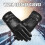 (Wrist Opening) Men\'s Winter Touchscreen PU Leather Gloves Windproof 1