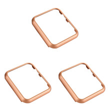3Pièces Bumper Montre Iwatch4 Rose Gold Métallique Anti-Choc