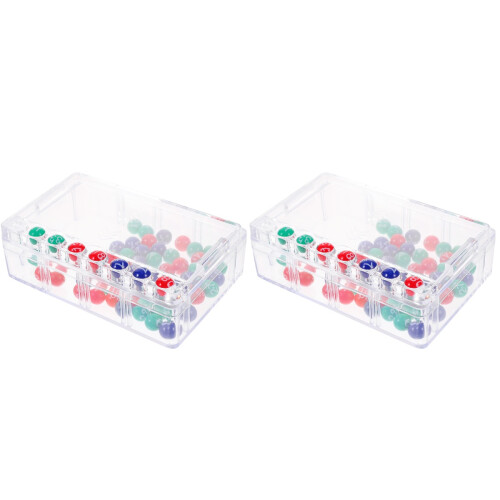 2Ensembles Machine Loto Manuelle Transparente Pour Jeux Party