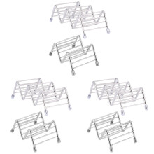 6Pièces Support Tacos En Acier Inoxydable Argenté,