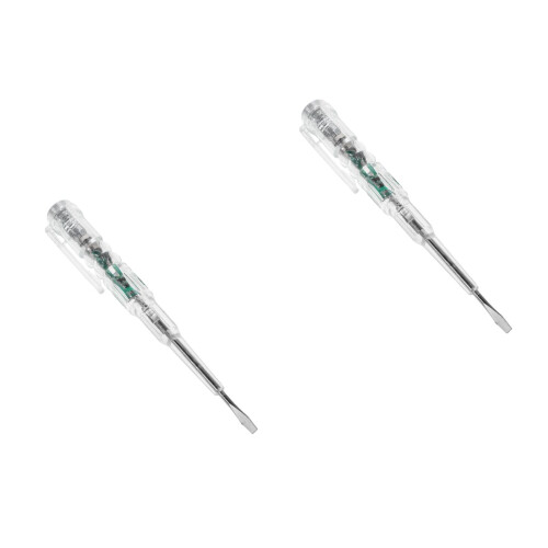 2Pièces Testeur Électrique Transparent Voltage Sensible Portable