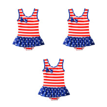 3Pièces Maillots -Pièce Respirants Usa Motif Estival