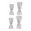 8Pièces Double Verre Transparent Accessoires Bar Professionnel 2