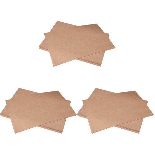 300Pièces Papier Cuisson Parchment Khaki Résistant Four Friteuse