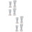 8Pièces Double Verre Transparent Accessoires Bar Professionnel 6
