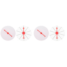 4Pièces Roue Party Murale Blanche Solide Pour Jeux DIY Et Tirage