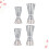8Pièces Double Verre Transparent Accessoires Bar Professionnel 7