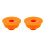 2Pièces Dispositifs Anti-Odeur Orange Pour Drain De Sol En Silicone 1