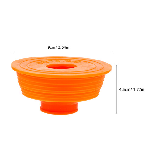 2Pièces Dispositifs Anti-Odeur Orange Pour Drain De Sol En Silicone 1