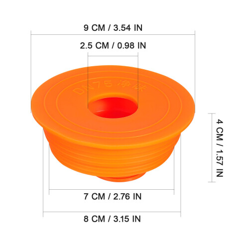 2Pièces Dispositifs Anti-Odeur Orange Pour Drain De Sol En Silicone 2