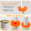 2Pièces Dispositifs Anti-Odeur Orange Pour Drain De Sol En Silicone 8