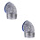 2Pièces Tuyau D'évacuation Sèche-Linge Aluminium Argent Résistant 3