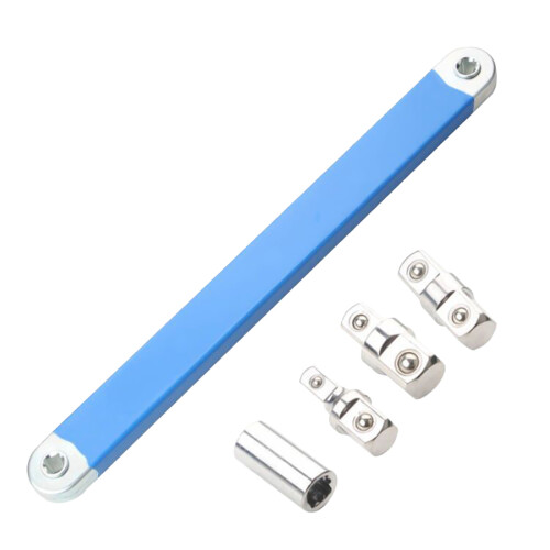 (Blue) Double-Ended Ratchet Wrench for Air Tools 1