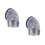 2Pièces Tuyau D'évacuation Sèche-Linge Aluminium Argent Résistant 7