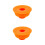 2Pièces Dispositifs Anti-Odeur Orange Pour Drain De Sol En Silicone 10