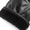 (Wrist Opening) Men\'s Winter Touchscreen PU Leather Gloves Windproof 5
