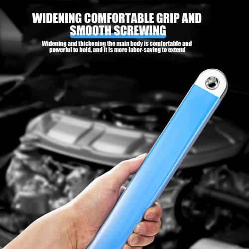 (Blue) Double-Ended Ratchet Wrench for Air Tools