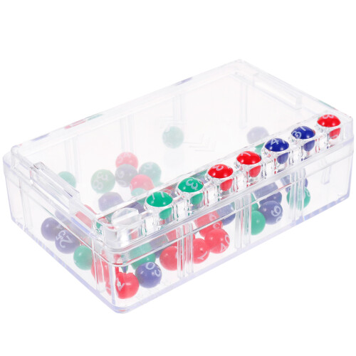 2Ensembles Machine Loto Manuelle Transparente Pour Jeux Party 1